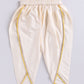 Girl's' Red And Cream Dhoti Kurta Set