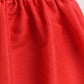 Girl's' Red Chanderi Ethnic Combo Set