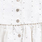 Girl's' White Chanderi Ethnic Combo Set