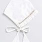 Girl's' White Chanderi Ethnic Combo Set