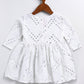 Girl's White Mirror Kurta