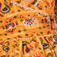 Girl's Yellow Angrakha Style Patola Print Kurta Dhoti Set