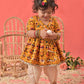 Girl's Yellow Angrakha Style Patola Print Kurta Dhoti Set