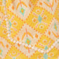 Girl's Yellow Ikaat Print A-Line Kurta Pyjama Set