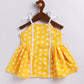 Girl's' Yellow Kurta And Dhoti Pant Set