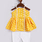 Girl's' Yellow Kurta And Dhoti Pant Set