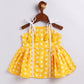 Girl's' Yellow Kurta And Dhoti Pant Set