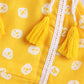 Girl's' Yellow Kurta And Dhoti Pant Set