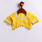 Girl's' Yellow Lehenga Choli With Dupatta