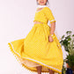 Girl's' Yellow Lehenga Set