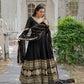 Black Anarkali Gown with Dupatta