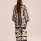 Off White Printed Co-Ord Set