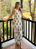 Ivory Blue Bota Farshi Set