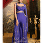 Purple Indo-Western Embroidered Palazzo Set with Dupatta