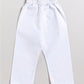 Infant Boy's Yellow And White Cotton Kurta Pyjama Set