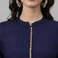 Women Blue Ethnic Motifs Printed Kurta with Palazzos & Dupatta