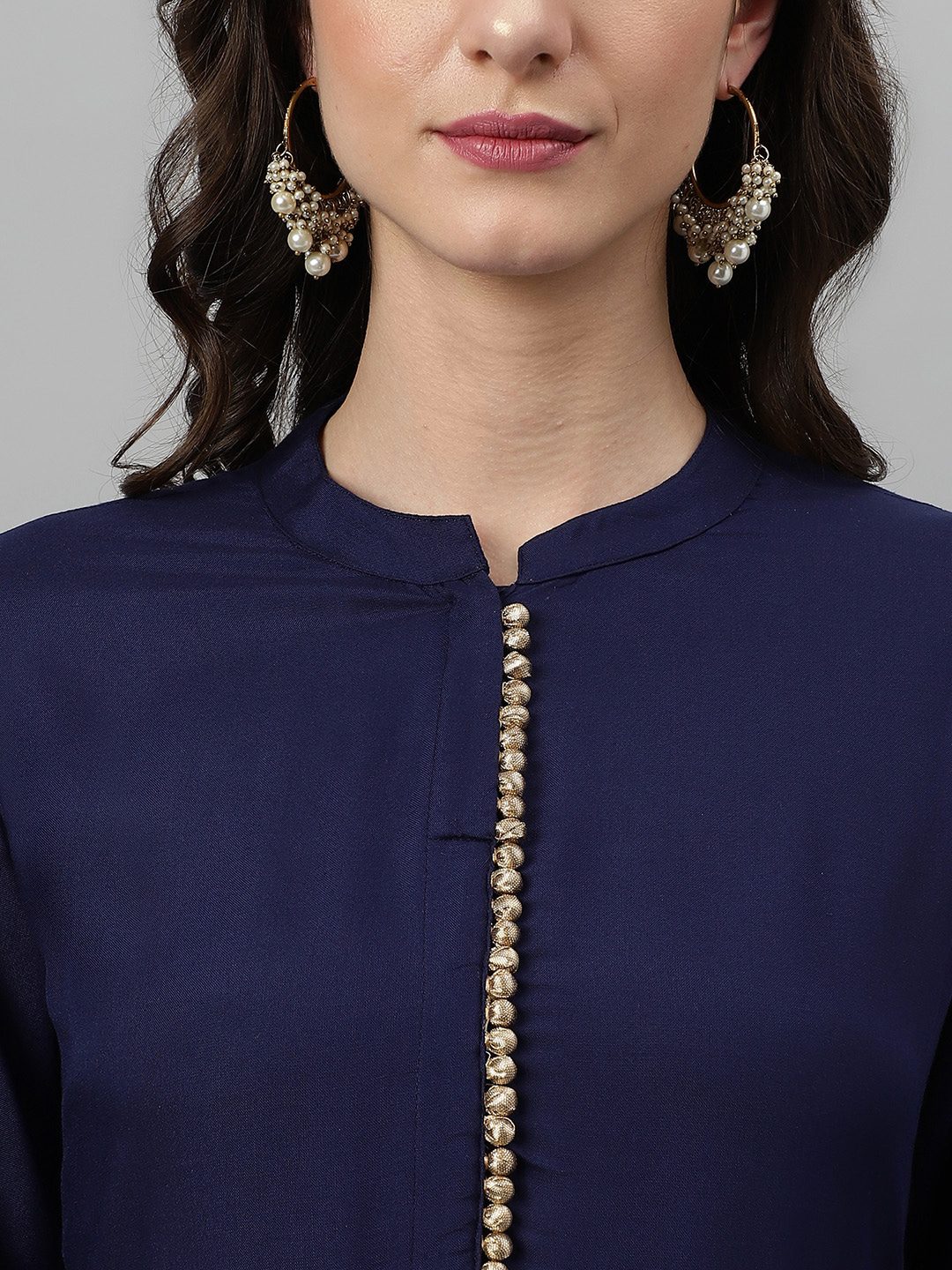 Women Blue Ethnic Motifs Printed Kurta with Palazzos & Dupatta
