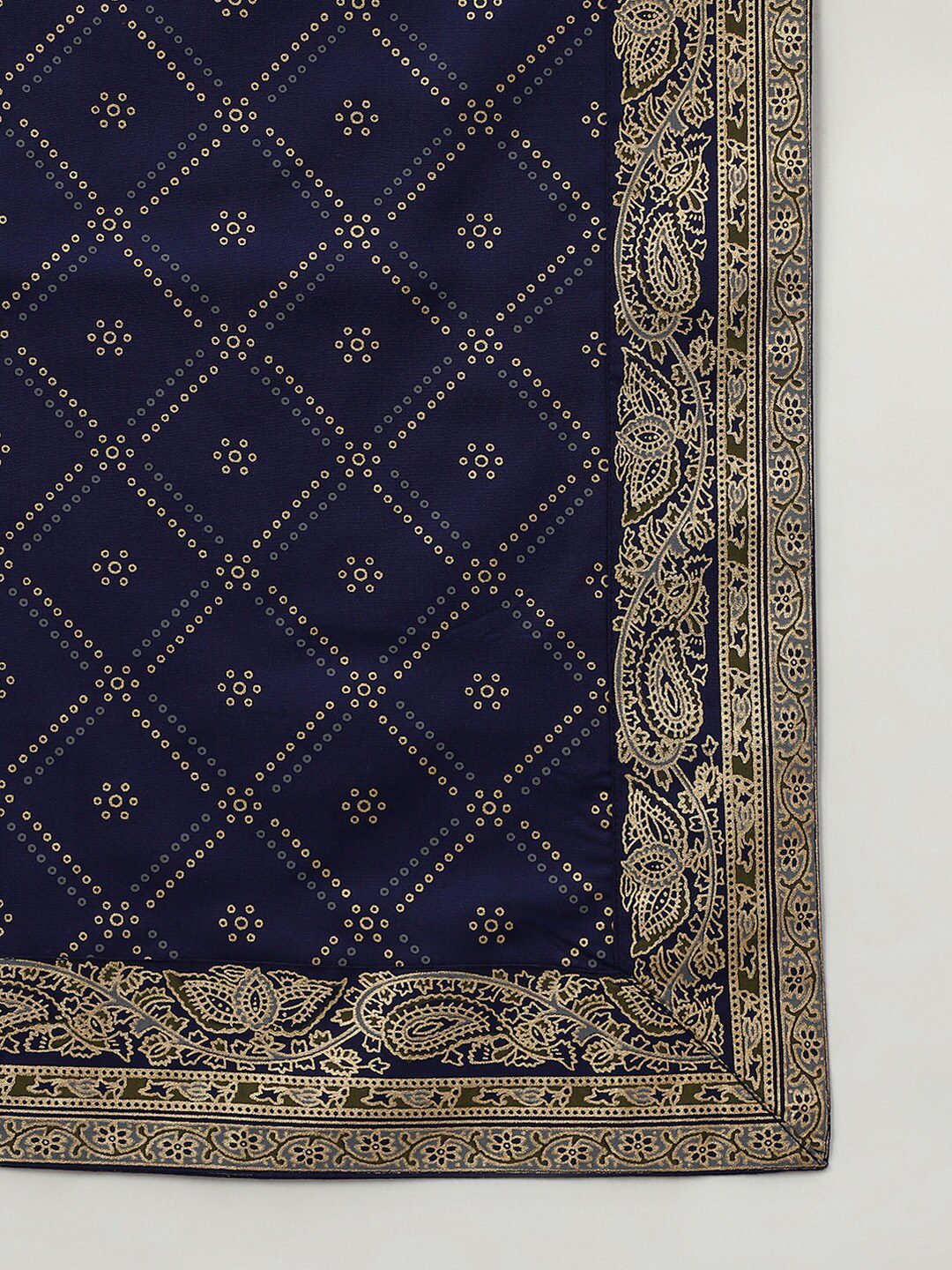 Women Blue Ethnic Motifs Printed Kurta with Palazzos & Dupatta