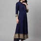 Women Blue Ethnic Motifs Printed Kurta with Palazzos & Dupatta