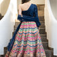 Multicolored Printed Lehenga Set