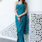 Lavanya The Label Blue Solid Ready to Wear Saree