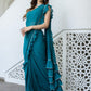 Lavanya The Label Blue Solid Ready to Wear Saree