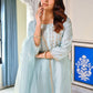 Lavanya The Label Ethnic Motifs Embroidered Pure Silk Kurta With Trousers & Dupatta