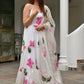 Floral Printed Empire Gotta Patti A-Line Kurta With Pyjamas & Dupatta