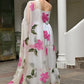 Floral Printed Empire Gotta Patti A-Line Kurta With Pyjamas & Dupatta