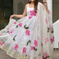 Floral Printed Empire Gotta Patti A-Line Kurta With Pyjamas & Dupatta