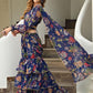 Floral Printed Gotta Patti Ready To Wear Saree