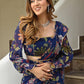 Floral Printed Gotta Patti Ready To Wear Saree