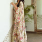 Green & Maroon Floral Ready to Wear Saree