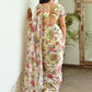Green & Maroon Floral Ready to Wear Saree