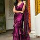 Lavanya The Label Magenta Organza Saree