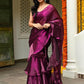 Lavanya The Label Magenta Organza Saree
