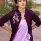 Lavanya The Label Ruffled Saree With Embroidered Jacket