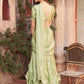 Silk Blend Ruffle Saree