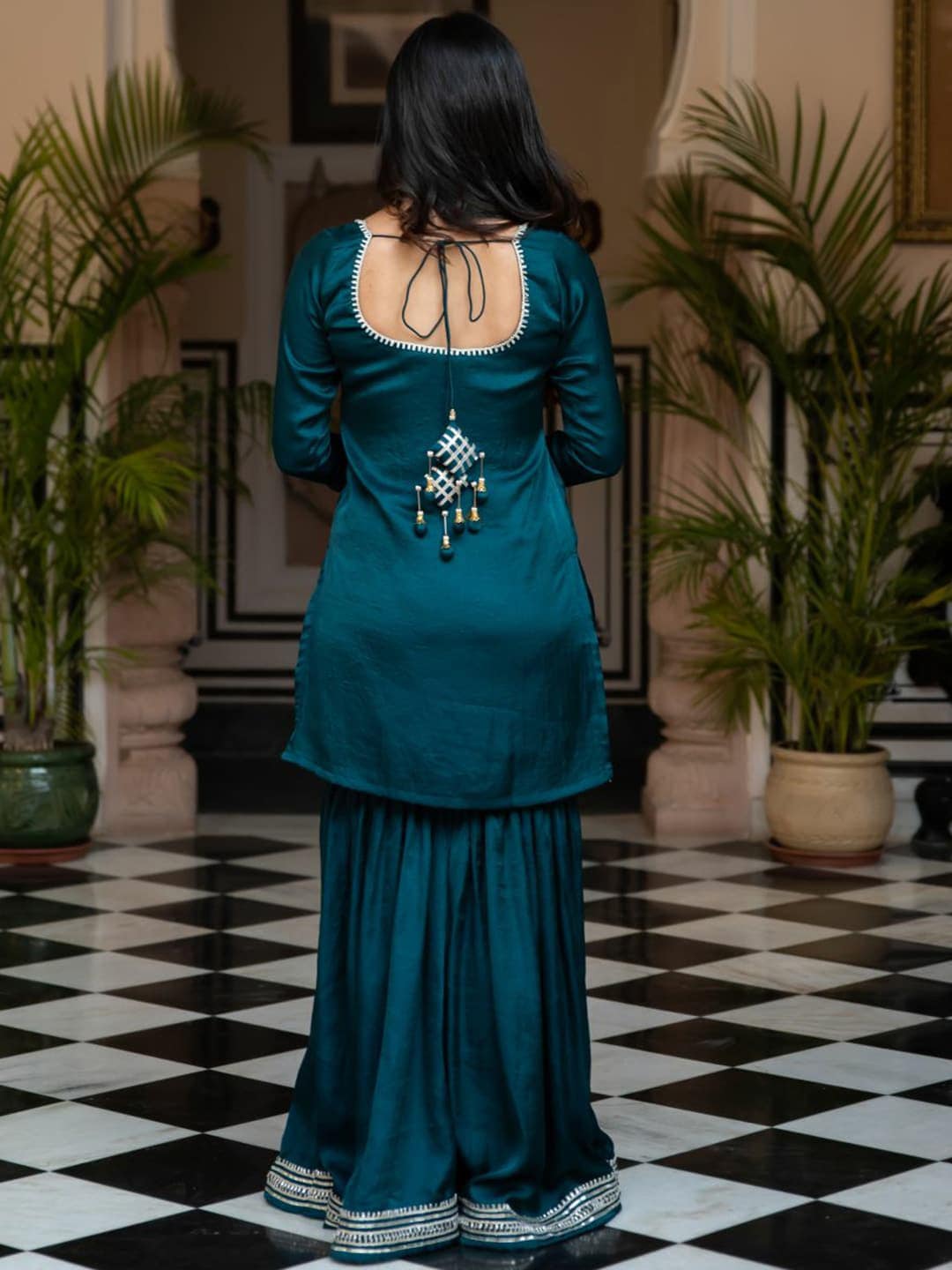 Sweetheart Kurta with Sharara & Dupatta