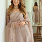 Women Beige Kurta with Churidar & With Dupatta