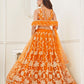 Butterfly Orange Lehenga Choli