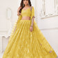 Butterfly Yellow Lehenga Choli