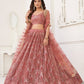 Butterfly Peach Lehenga Choli