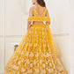 Butterfly Mustard Yellow Lehenga Choli