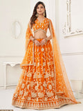 Butterfly Orange Lehenga Choli