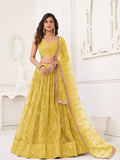 Butterfly Yellow Lehenga Choli