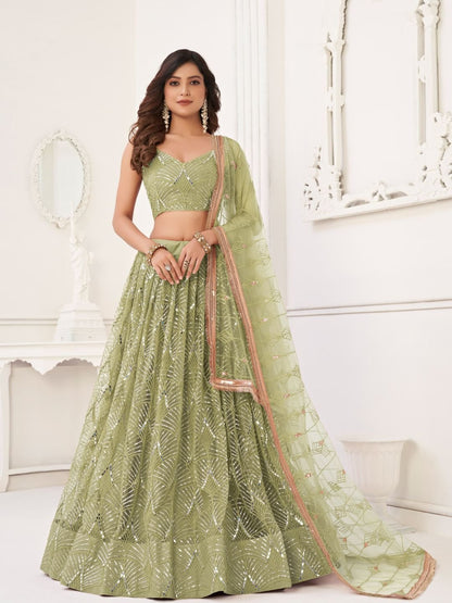 Butterfly Mehendi Lehenga Choli