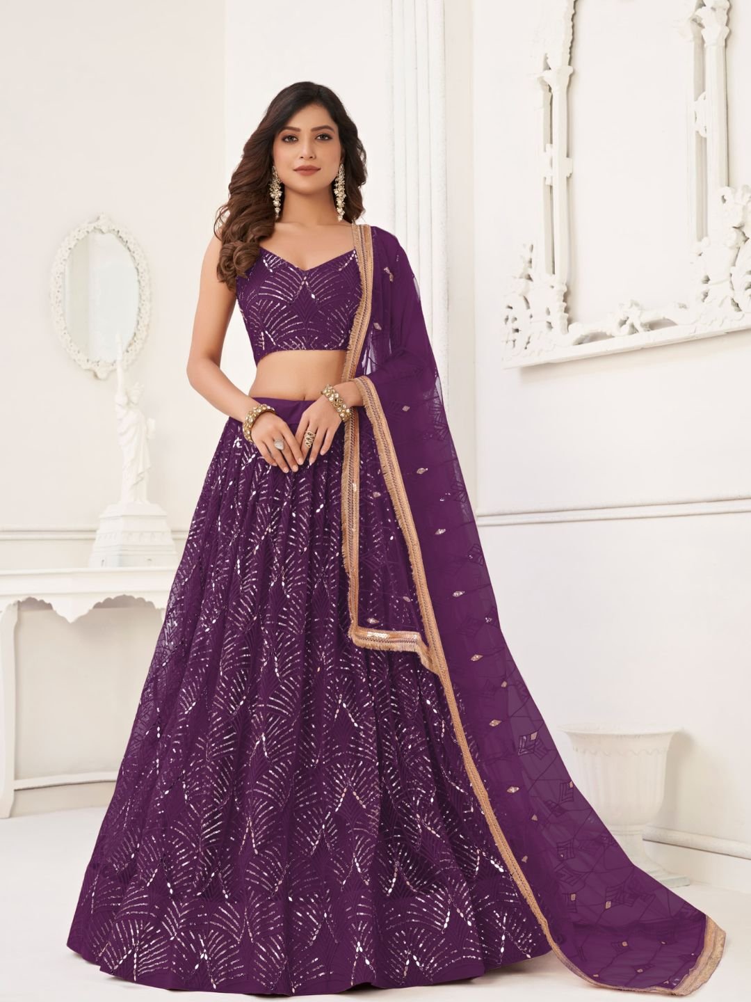 Butterfly Purple Lehenga Choli
