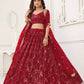 Butterfly Maroon Lehenga Choli