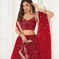 Butterfly Maroon Lehenga Choli